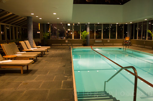 The pool at the Parker Meridien  in NYC