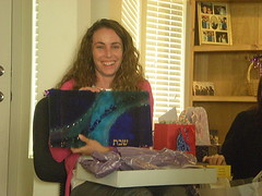 Rabbi Mintz Gifted Rachel with Glass Platter