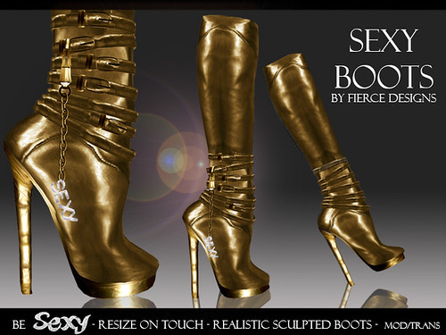 SEXY BOOTS GOLD