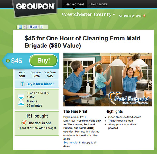 Groupon Offer For Maid Brigade