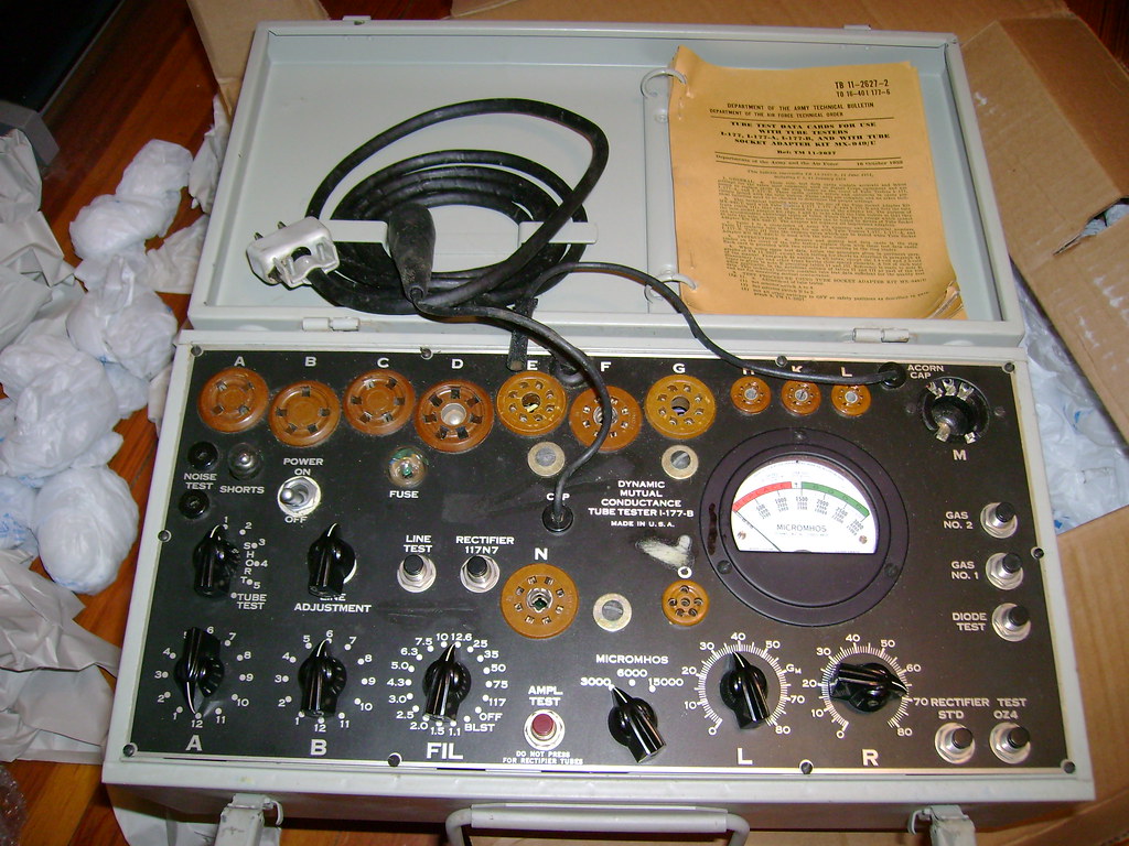 B Tube Tester Calibration Service Vintage I-177 A 