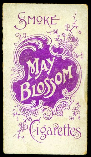 Cigarette Card Back - May Blossom Cigarettes by cigcardpix