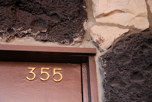 Door of Bar 355, Oakland, California