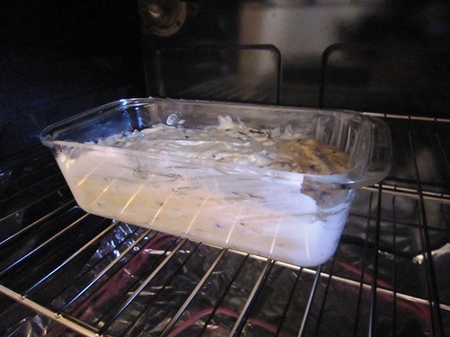 Banana Bread in the Oven