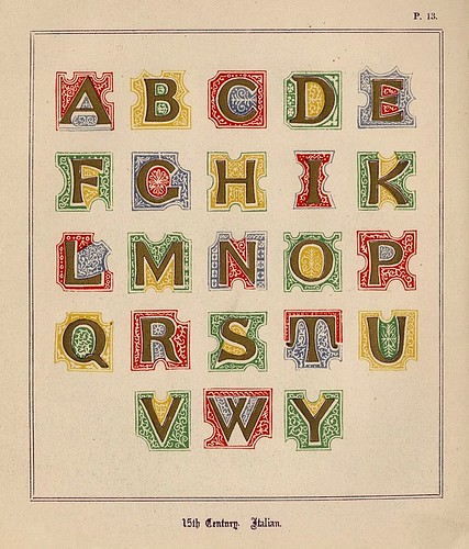 008- Medieval Alphabets and Initials 1886- F.G. Delamotte- Copyright 2006 illuminated-book.com& libros-iluminados.com