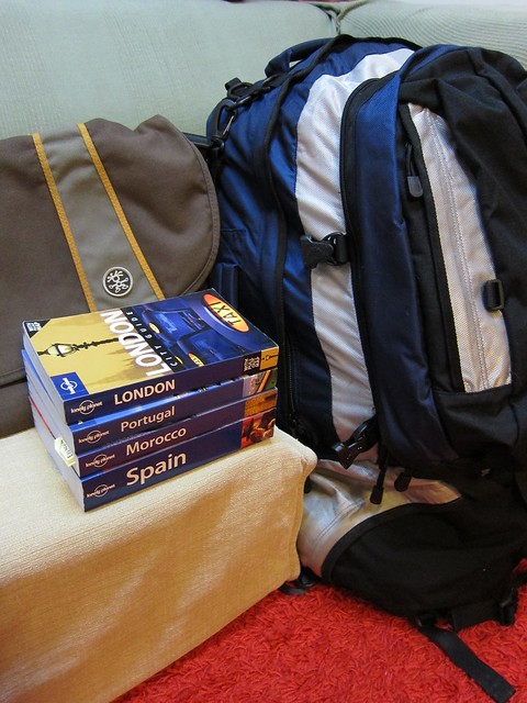 Backpack & My Lonely Planet
