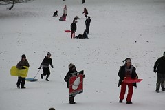 Children fun in the snow