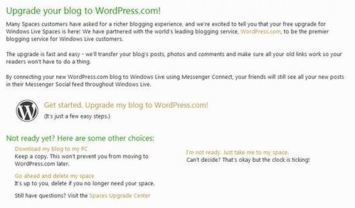 Upgrade your blog to WordPress.com!