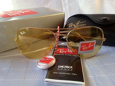 Aviator limited lens yellow