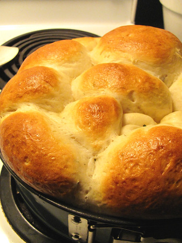 Rich White Dinner Rolls with Thyme