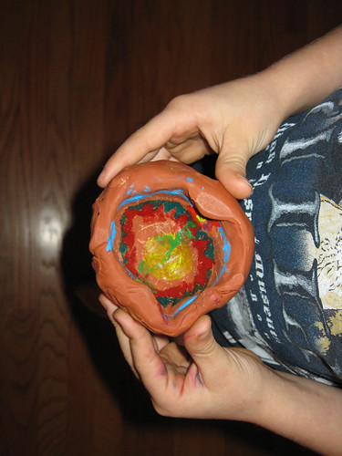 Indian Clay Pot by JD Boy (age 7)