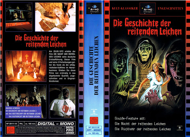 das ungeheuer und die jungfrau "The Blind Dead" (VHS Box Art) 