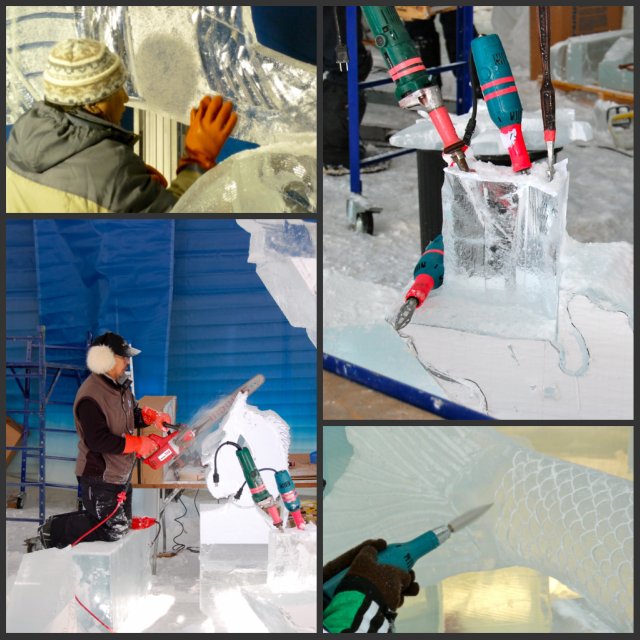 Ice Sculpting Tools Collage