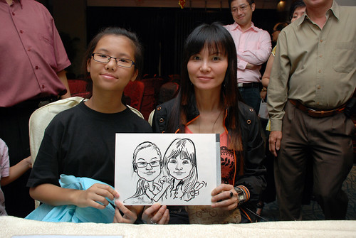 caricature live sketching for OCBC Securities - 8