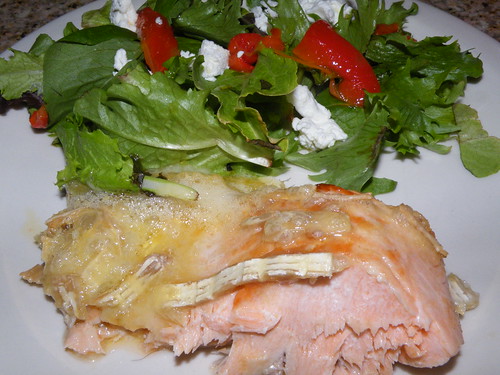 Salmon with Brie