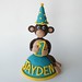 Jayden Mod Monkey Birthday Cake Topper
