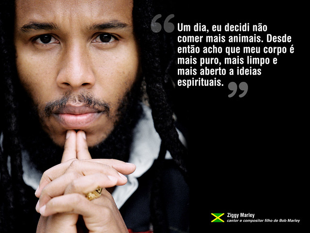Ziggy Marley deixa mensagem vegetariana aos brasileiros