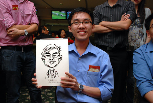 caricature live sketching for Thorn Business Associates Appreciate Night 2011 - 26