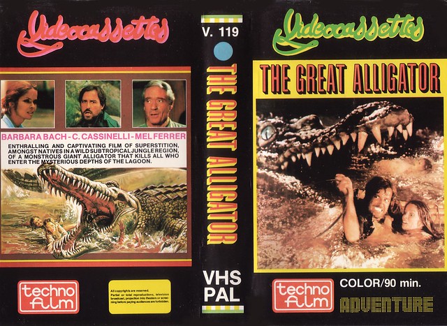 THE GREAT ALLIGATOR (VHS Box Art)