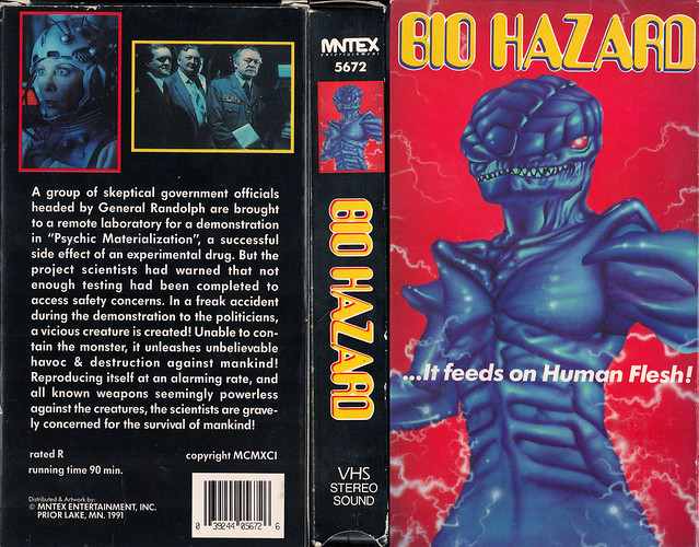 Bio Hazard (VHS Box Art)