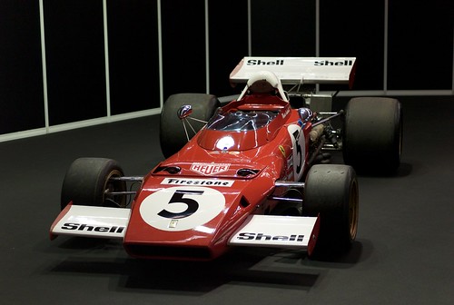 L9771091 Motor Show Festival. Ferrari 312B2, Jackie Ickx, Mario Andretti, Clay Regazzoni (1971)