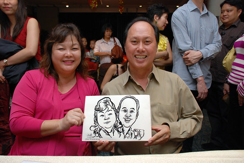 caricature live sketching for OCBC Securities - 9c
