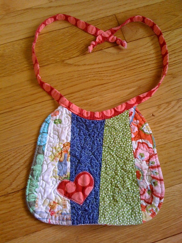Quilted bib from Melinda