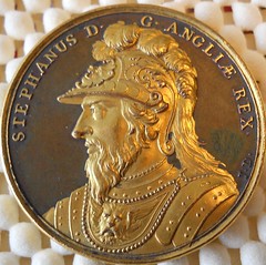 Damascene medal of King Stephen obverse