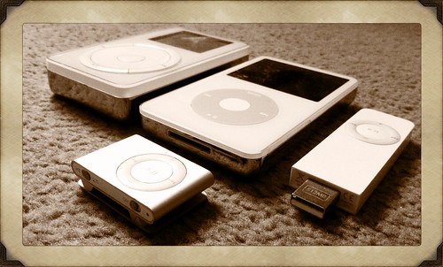 Old iPod collection