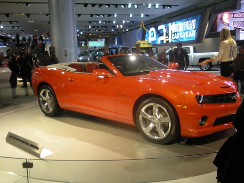 An Orange Camaro convertible, to see and be seen in!