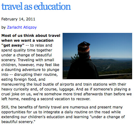 SS-travel as education