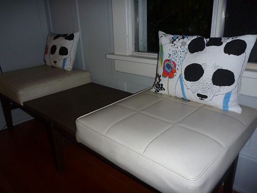 Pillows made from Marimekkio dishtowels