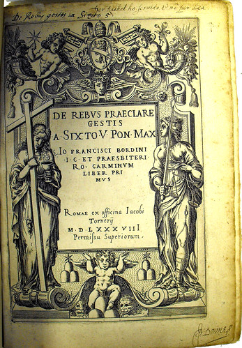 John Donne: Titlepage of Bordini, G. F.: De rebus praeclare gestis