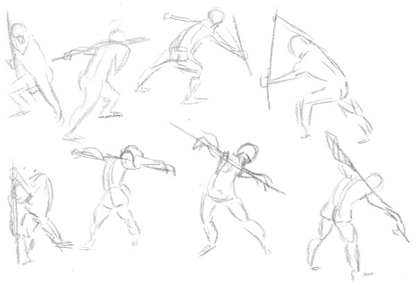 Gesture Drawing - Action Poses - thumbnails 01