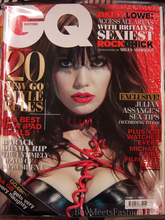 Daisy Lowe on GQ magazine - April 2010