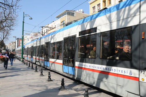 The Tramway at 1.75 lira is a great way to get around