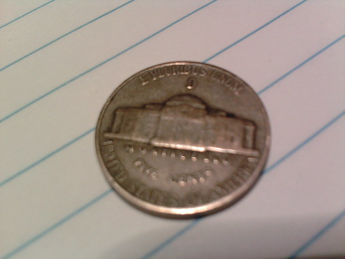I got this 1944 wartime nickel from a vending machine today. (03/29/2011)