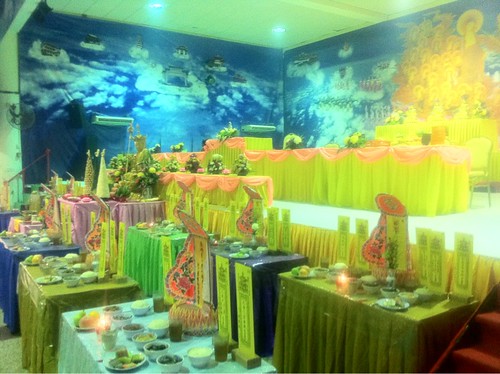 Prayer hall decorated for the Qingming ceremony 2