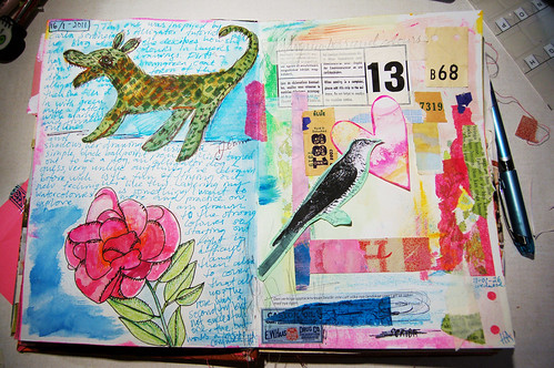 Art journaling in January