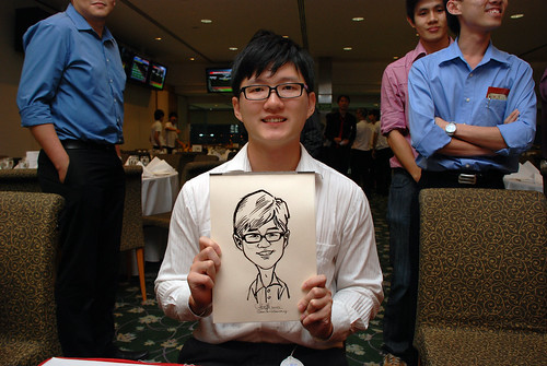 caricature live sketching for Thorn Business Associates Appreciate Night 2011 - 11