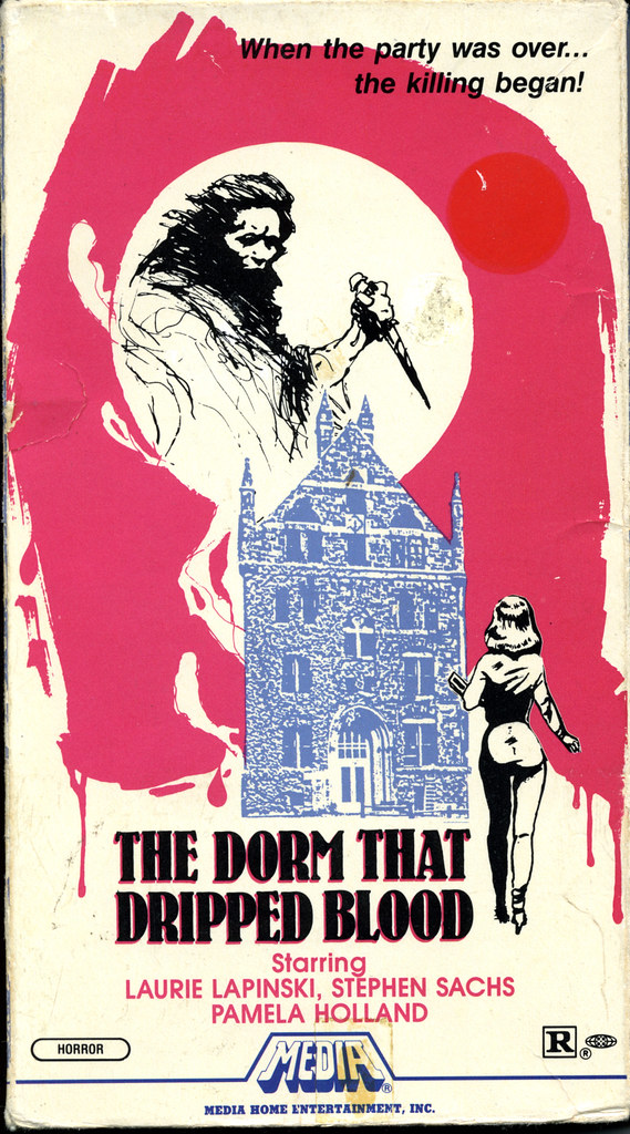 The Dorm That Dripped Blood (VHS Box Art)