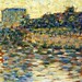 Georges Seurat - Courbevoie, Landscape with Turret 1883-84