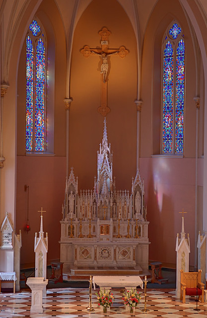 Saint Mary Roman Catholic Church, in Alton, Illinois, USA - sanctuary