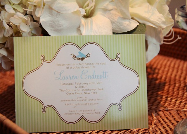Feathering the Nest Baby Shower Invitation by Dimple Prints (etsy)