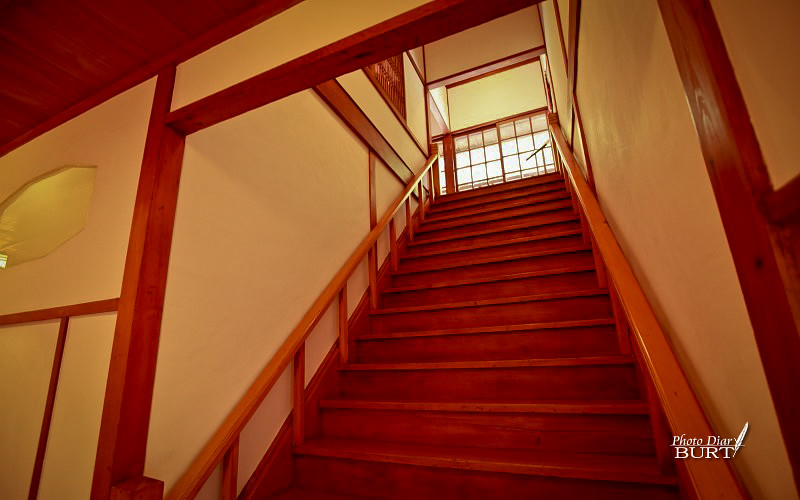 北投文物館上二樓的樓梯