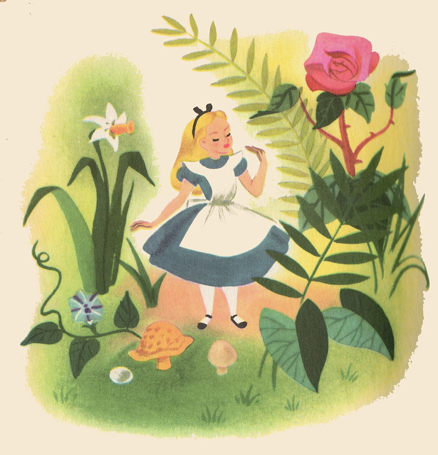 ALICE Finds the GARDEN of LIVE FLOWERS - Little Golden Book (1951) by BudCat14 aka Ross C