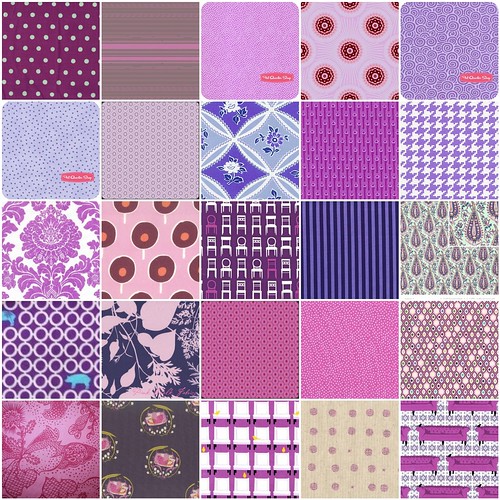 Fun Purple Prints for Wonky Star Blocks