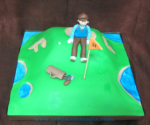 golf cake tarta golf