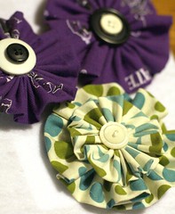 fabric flowers detail