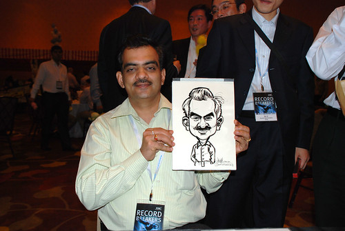 Caricature live sketching for EMC APJ Salers Kick Off 2011 - 18